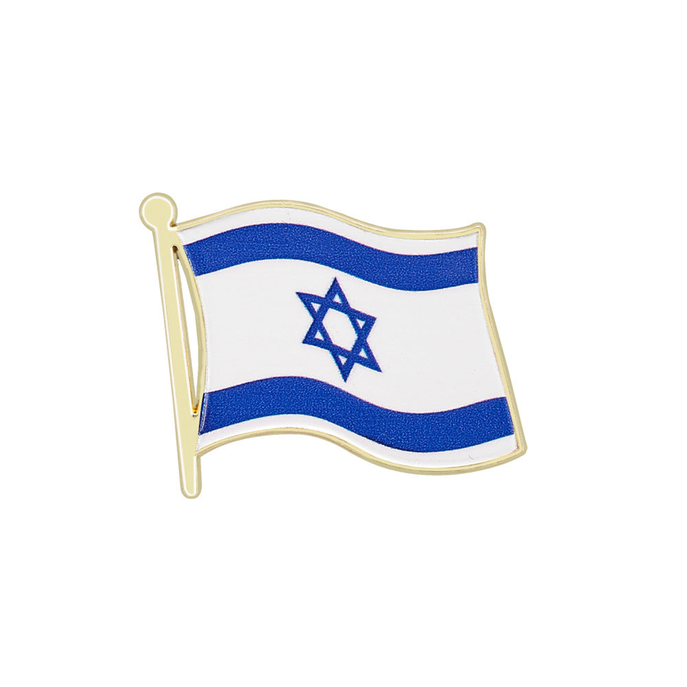 World Flag Country Lapel Pin - Enamel Metal Brooch International