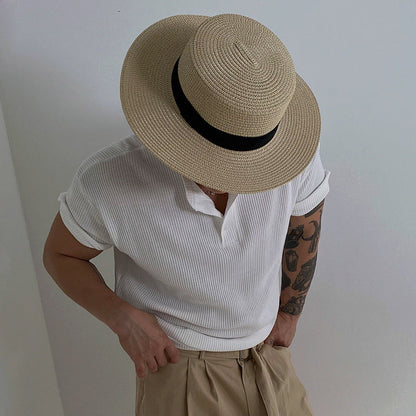 Men's Henley Short Sleeve T-Shirt - Casual Everyday Tee