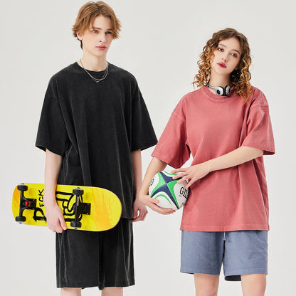 Men's 250GSM Washed Heavyweight T-Shirt - Vintage Look