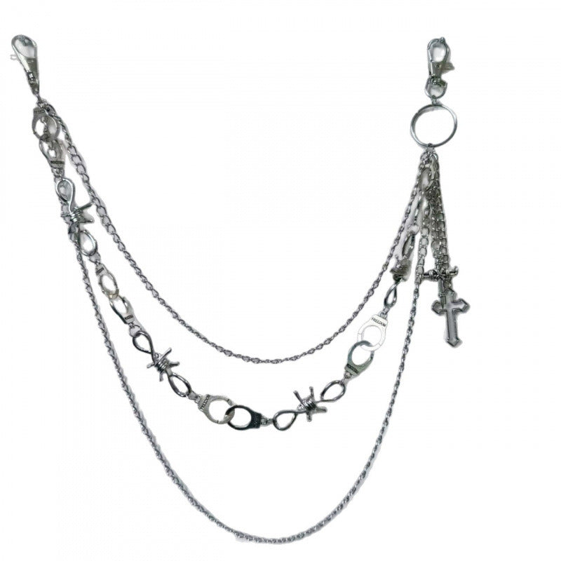 Punk Metal Chain Waist Belt - Unisex Streetwear