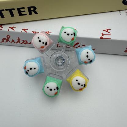LED Light-Up Keyboard Dog Keychain - Stress Toy