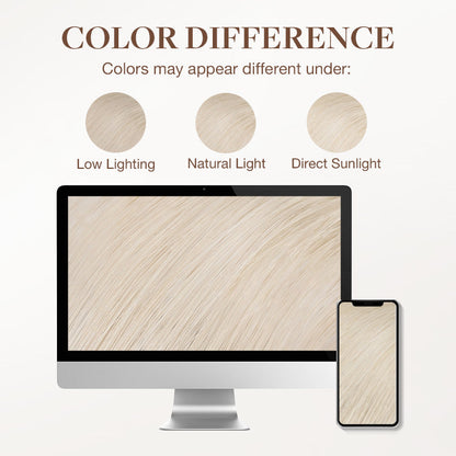 Pure Platinum Blonde (1000) Sew-In Weft Hair Extensions (80g-120g) [Clearance]
