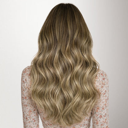 Bleach Blonde Balayage (3/8/613) Genius Weft Hair Extensions (100-120g) [Clearance]