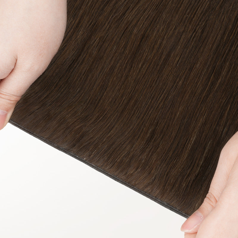 Chocolate Brown (4A) Genius Weft Hair Extensions (100-120g) [Clearance]