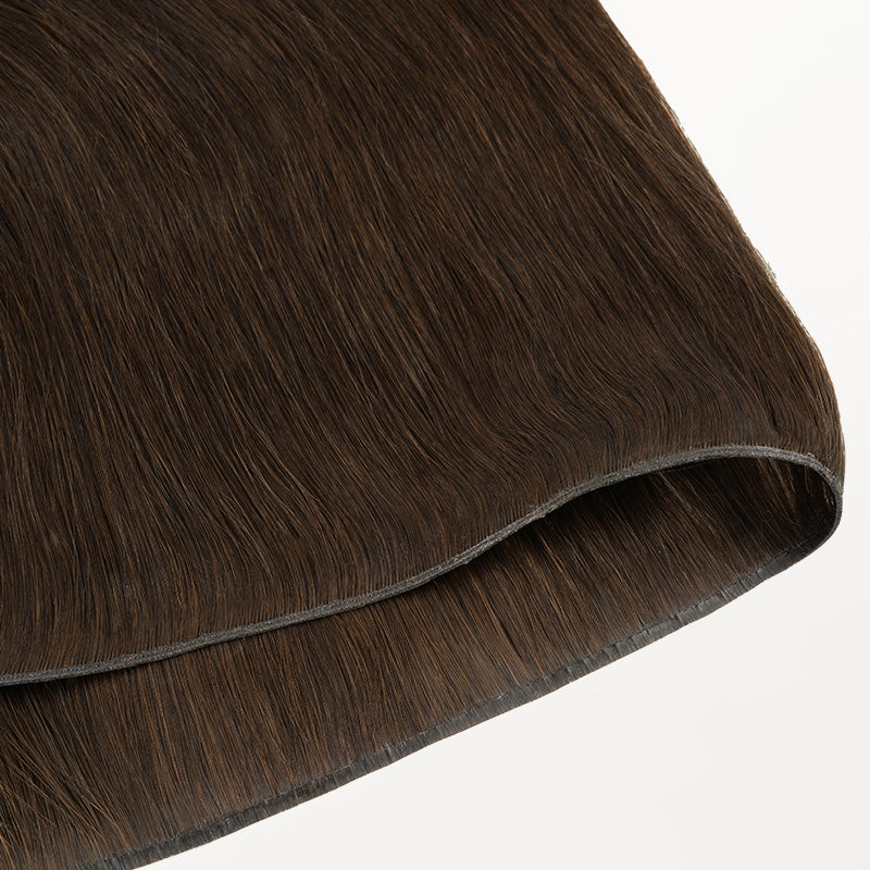 Chocolate Brown (4A) Genius Weft Hair Extensions (100-120g) [Clearance]