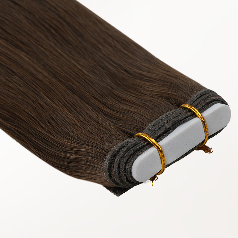 Chocolate Brown (4A) Genius Weft Hair Extensions (100-120g) [Clearance]