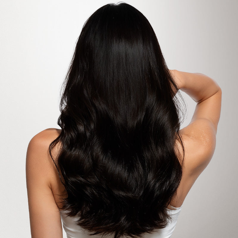 Jet Black (1) Genius Weft Hair Extensions (100-120g) [Clearance]