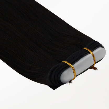 Jet Black (1) Genius Weft Hair Extensions (100-120g) [Clearance]