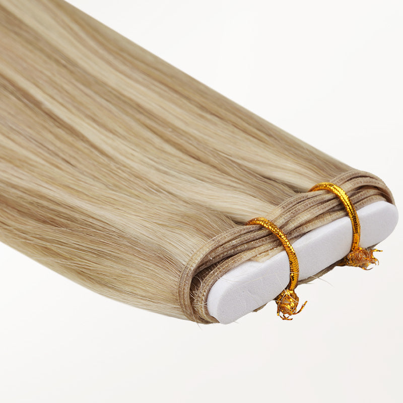 Light Blonde Highlights (16/22A) Genius Weft Hair Extensions (100-120g) [Clearance]