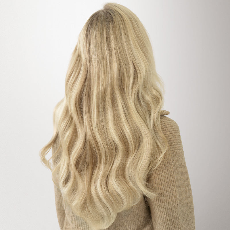 Light Blonde Highlights (16/22A) Genius Weft Hair Extensions (100-120g) [Clearance]