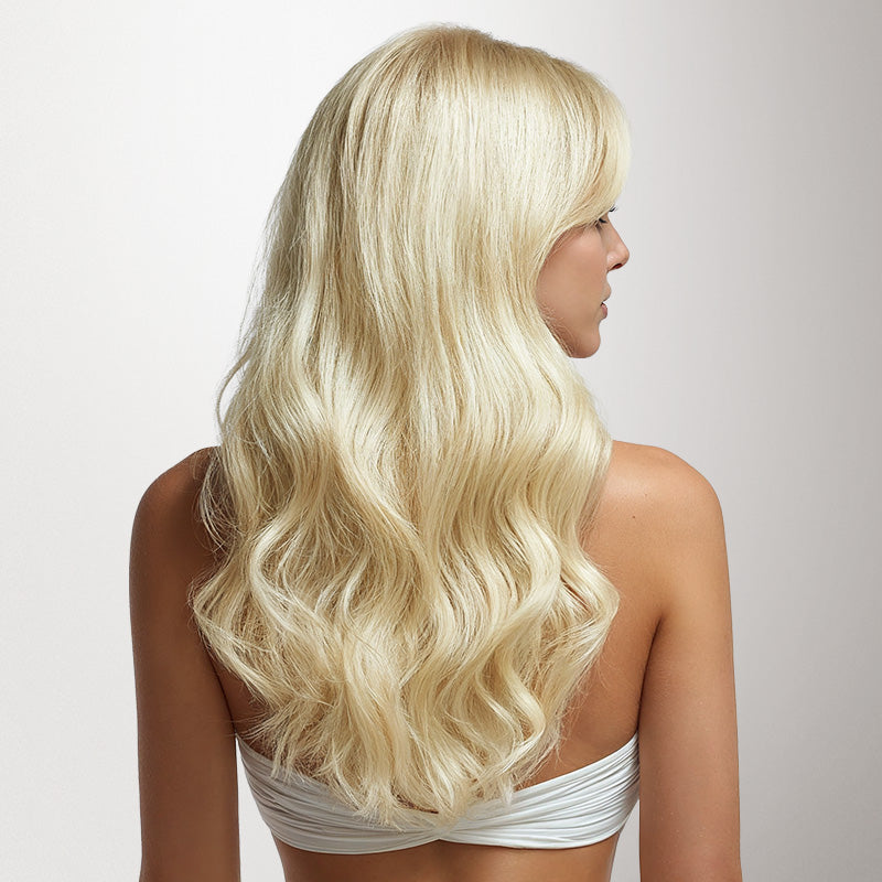 Platinum Blonde (60A) Genius Weft Hair Extensions (100-120g) [Clearance]