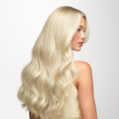Platinum Blonde (60A) Butterfly Weft Human Hair Extensions (100g-150g)