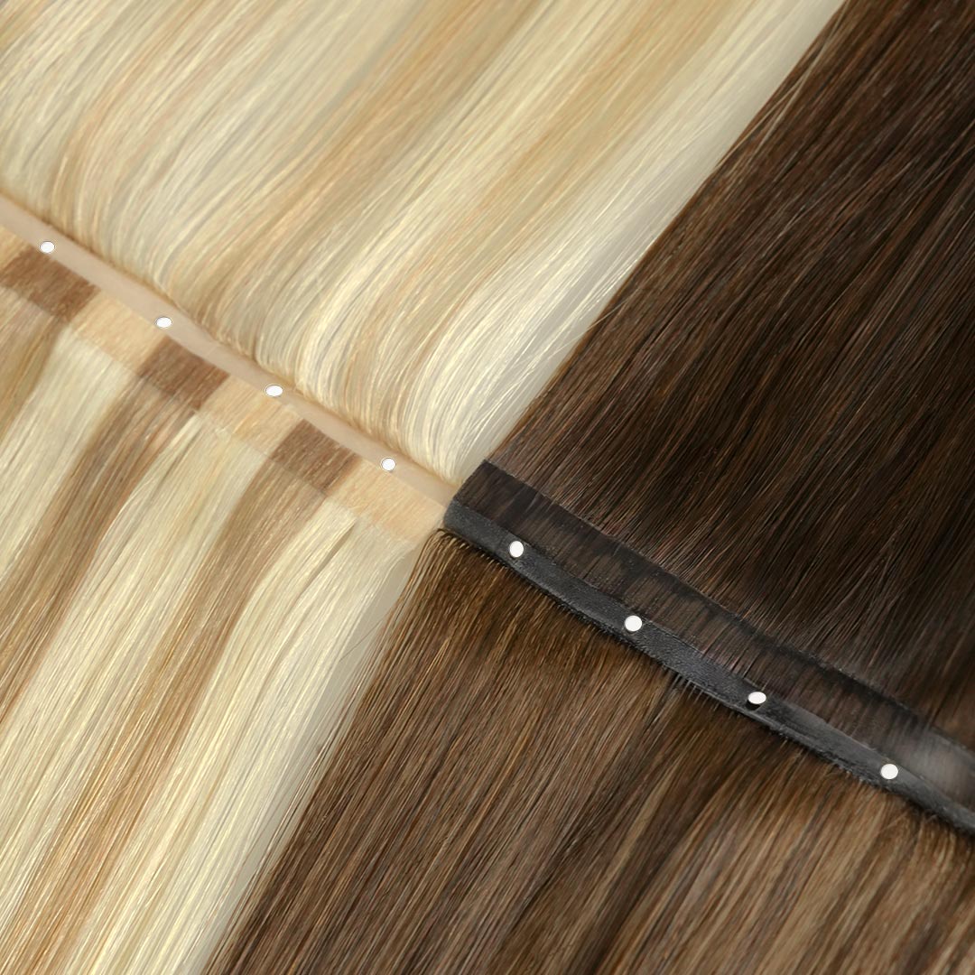 Dark Brown Balayage (2/6/2) Butterfly Weft Human Hair Extensions (100g-150g)