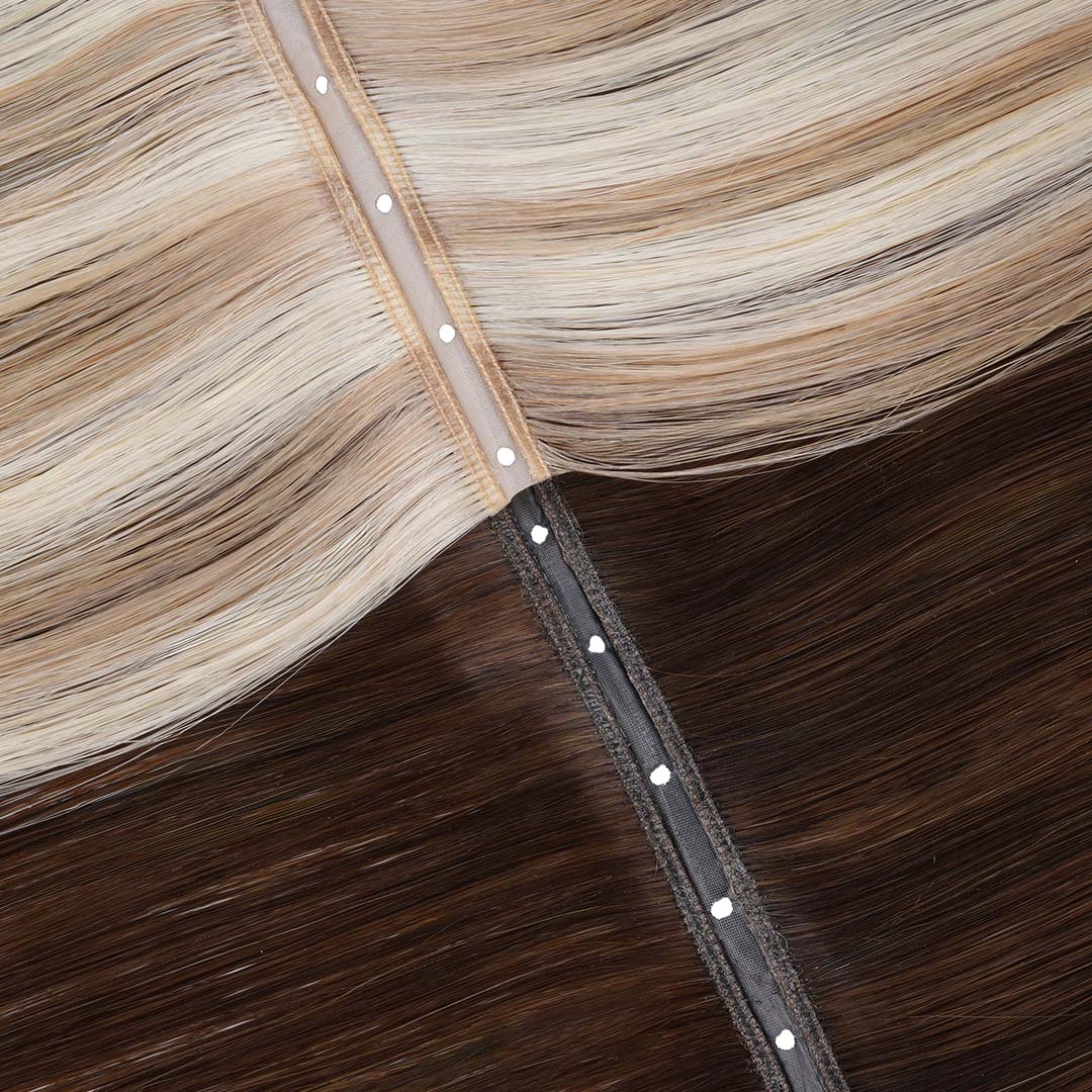 Pure Platinum Blonde (1000) Butterfly Weft Hair Extensions (100g-160g)