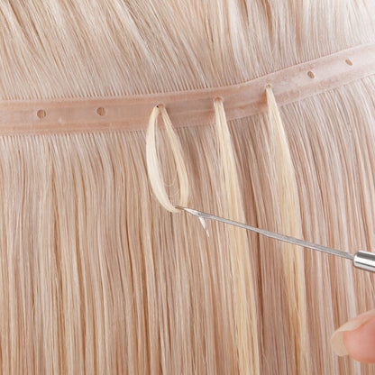Pure Platinum Blonde (1000) Butterfly Weft Hair Extensions (100g-160g)
