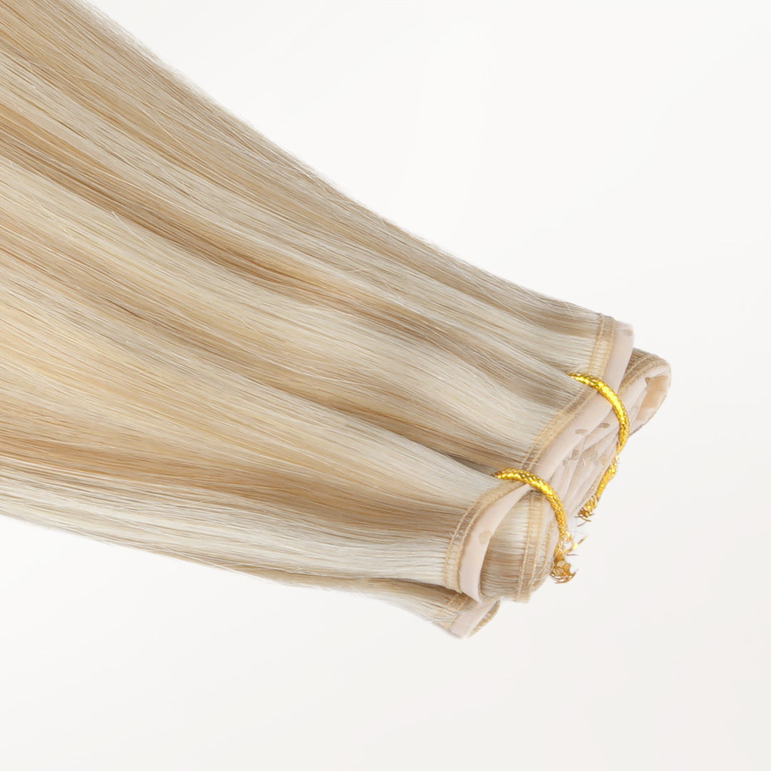 Dirty Blonde Highlights (18D/22F) Butterfly Weft Hair Extensions (100g-160g)