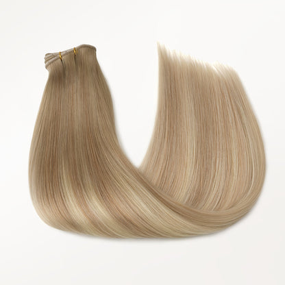 Natural Blonde Balayage (18ET90A) Butterfly Weft Hair Extensions (100g-160g)
