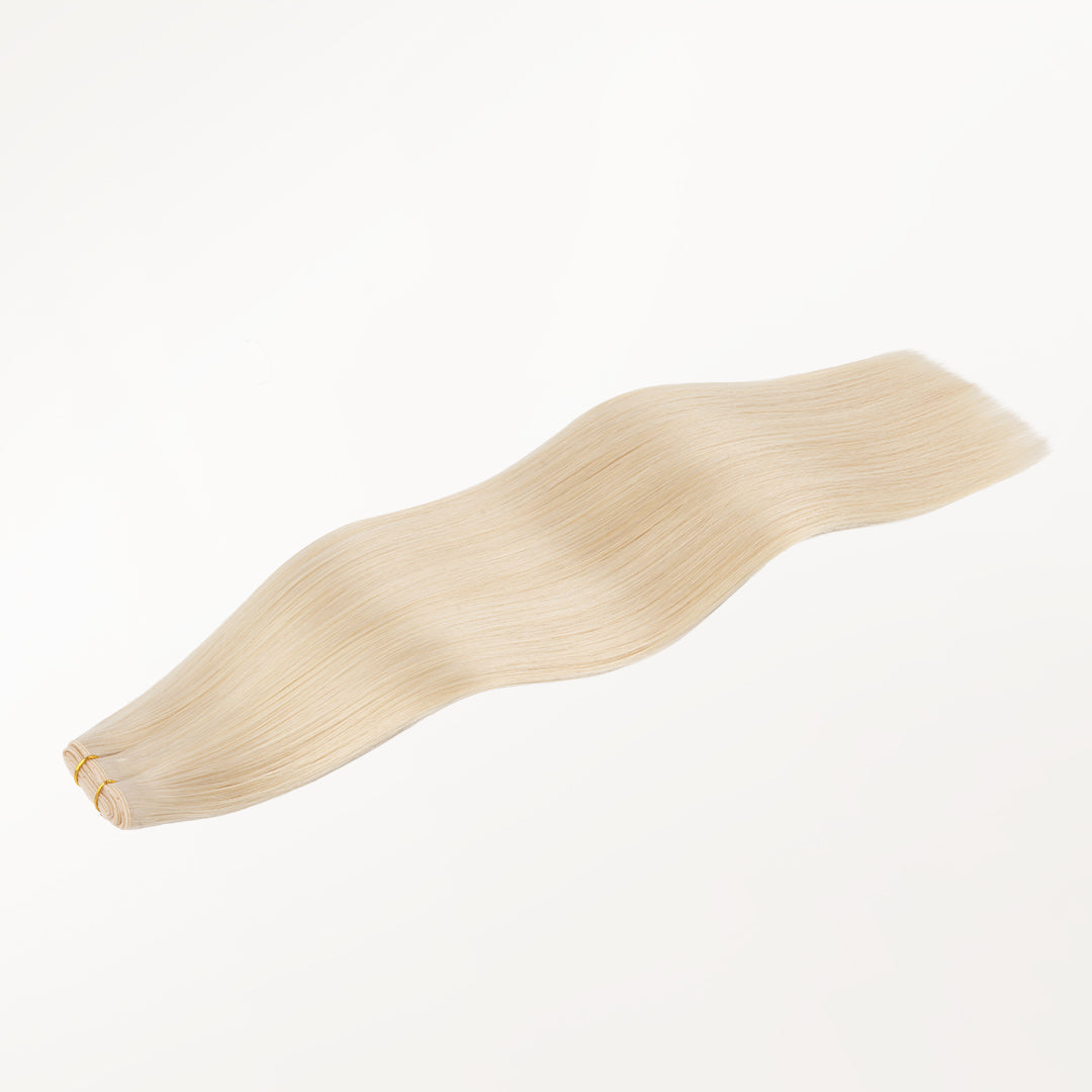 Pure Platinum Blonde (1000) Butterfly Weft Hair Extensions (100g-160g)