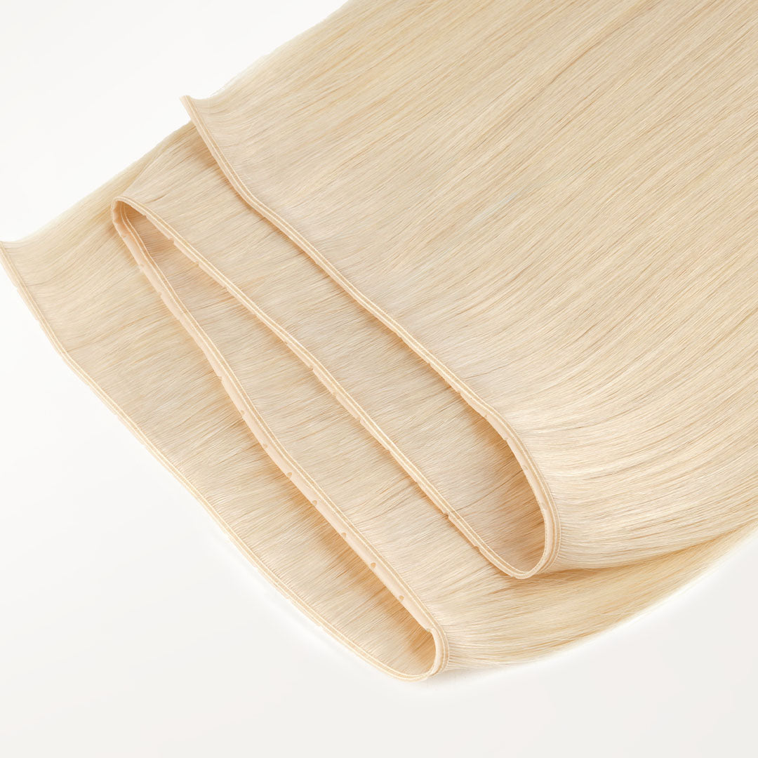 Pure Platinum Blonde (1000) Butterfly Weft Hair Extensions (100g-160g)
