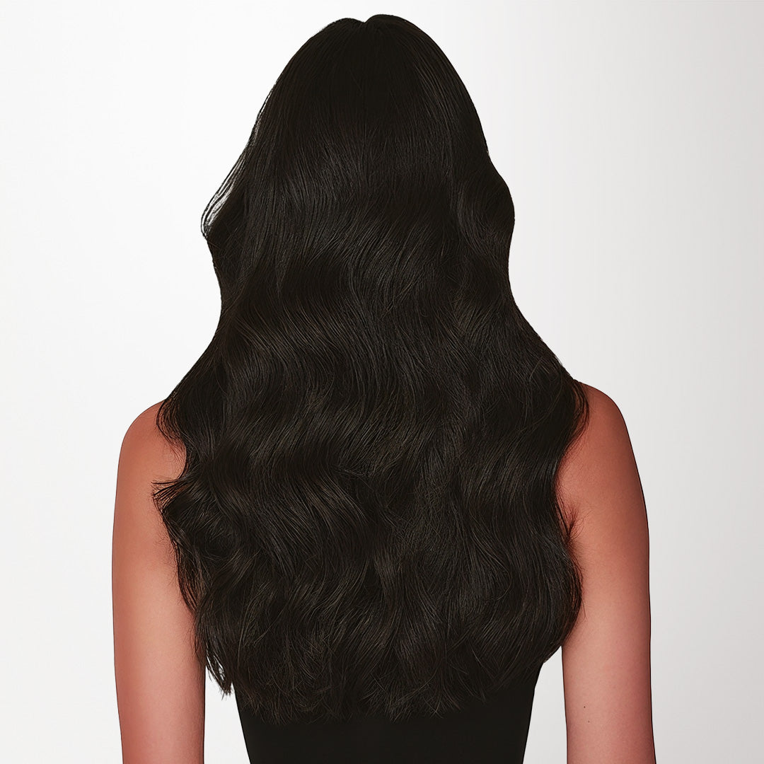 Natural Black (1B) Butterfly Weft Human Hair Extensions (100g-150g)
