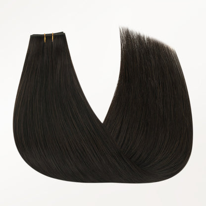 Natural Black (1B) Butterfly Weft Human Hair Extensions (100g-150g)