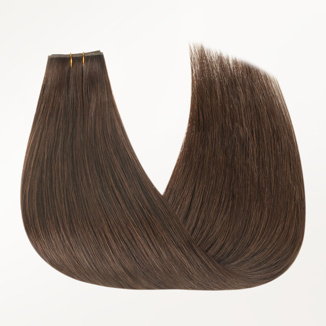 Chocolate Brown (4A) Butterfly Weft Human Hair Extensions (100g-150g)