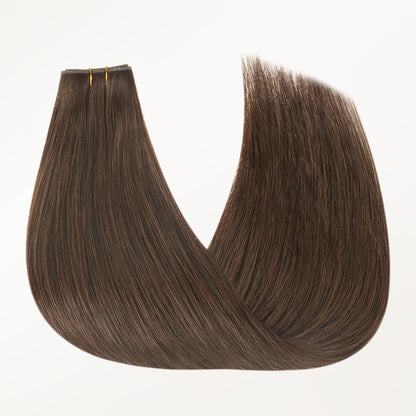 Chocolate Brown (4A) Butterfly Weft Human Hair Extensions (100g-150g)