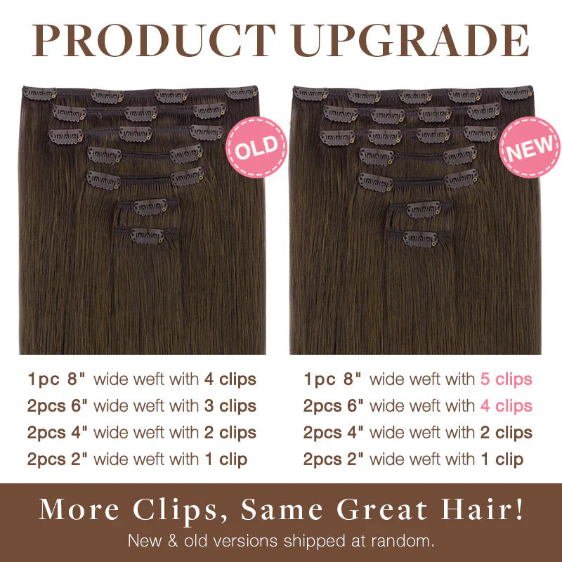 Mocha Ash Blonde Highlights (8E/61/8E) Classic Clip-Ins (120g-150g)