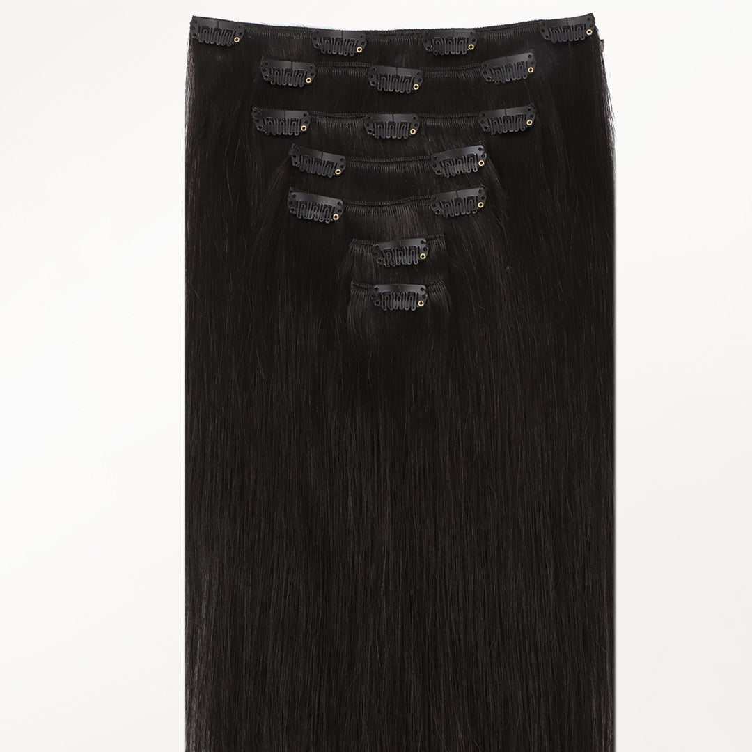 Natural Black (1B) Classic Clip-Ins [Clearance]