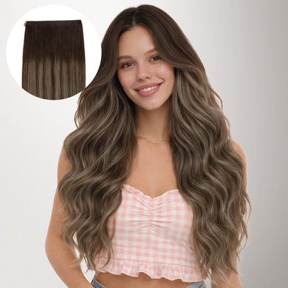 Honey Blonde Balayage (4/26/4) Genius Tape Weft Hair Extensions 60g [Clearance]