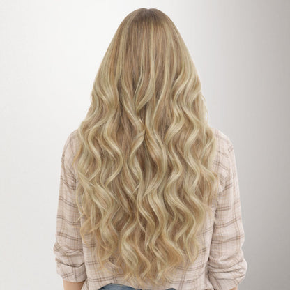 Light Blonde Highlights (16/22A) Genius Tape Weft Hair Extensions 60g [Clearance]