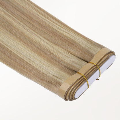 Light Blonde Highlights (16/22A) Genius Tape Weft Hair Extensions 60g [Clearance]