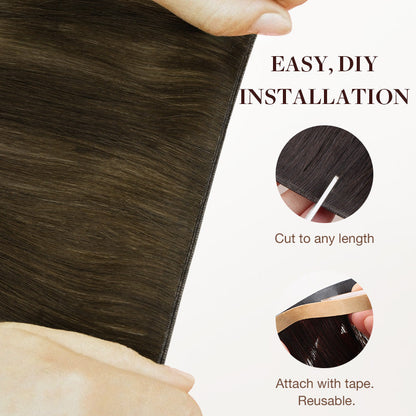 Honey Blonde Balayage (4/26/4) Genius Tape Weft Hair Extensions 60g [Clearance]