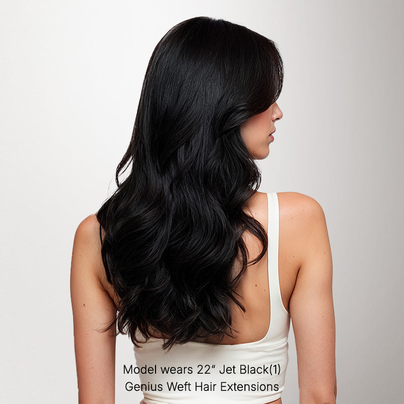 Jet Black (1) Genius Tape Weft Hair Extensions 60g [Clearance]