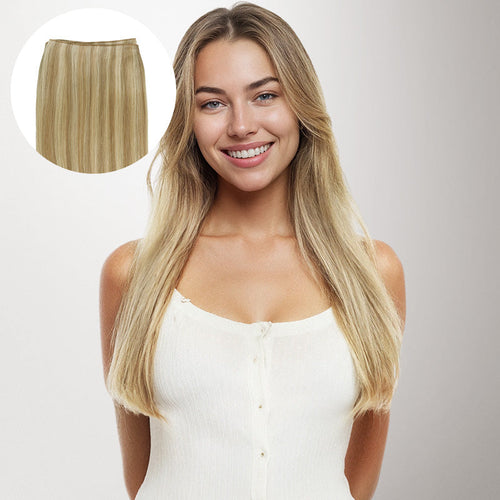 Light Blonde Highlights (16/22A) Genius Tape Weft Hair Extensions 60g [Clearance]