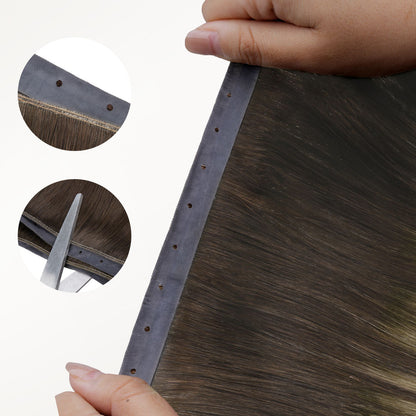 Honey Blonde Balayage (4/26/4) Butterfly Weft Human Hair Extensions (100g-150g)