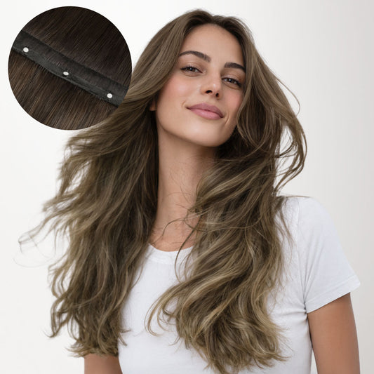 Honey Blonde Balayage (4/26/4) Butterfly Weft Human Hair Extensions (100g-150g)