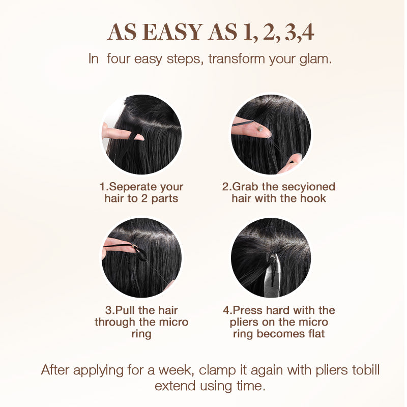 Dark Brown (2) I-Tip Hair Extensions 50g [Clearance]