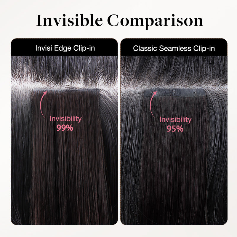 Black to Light Blonde Balayage (1B/19/1B) Invisi Edge Seamless Clip-Ins (140g-160g)