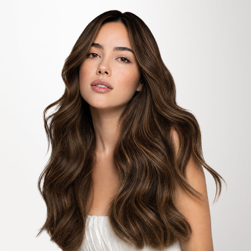 Brown Sugar Swirl Highlights (2C/4E/6C) Invisi Edge Seamless Clip-Ins (140g-160g)