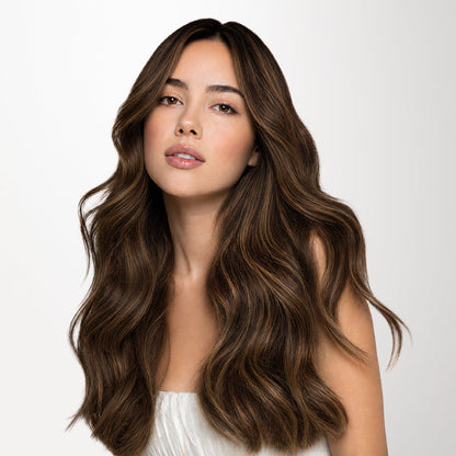 Brown Sugar Swirl Highlights (2C/4E/6C) Invisi Edge Seamless Clip-Ins (140g-160g)