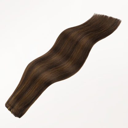 Brown Sugar Swirl Highlights (2C/4E/6C) Invisi Edge Seamless Clip-Ins (140g-160g)