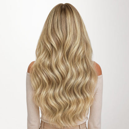 Dirty Blonde Highlights (18D/22F) Invisi Edge Seamless Clip-Ins (140g-160g)