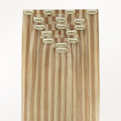 Dirty Blonde Highlights (18D/22F) Invisi Edge Seamless Clip-Ins (140g-160g)