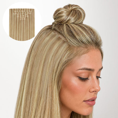 Dirty Blonde Highlights (18D/22F) Invisi Edge Seamless Clip-Ins (140g-160g)