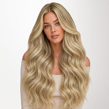 Dirty Blonde Highlights (18D/22F) Invisi Edge Seamless Clip-Ins (140g-160g)