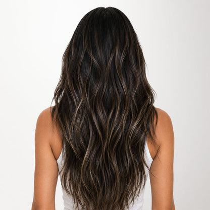 Natural Black Balayage (1B/6/1B) Invisi Edge Seamless Clip-Ins (140g-160g)