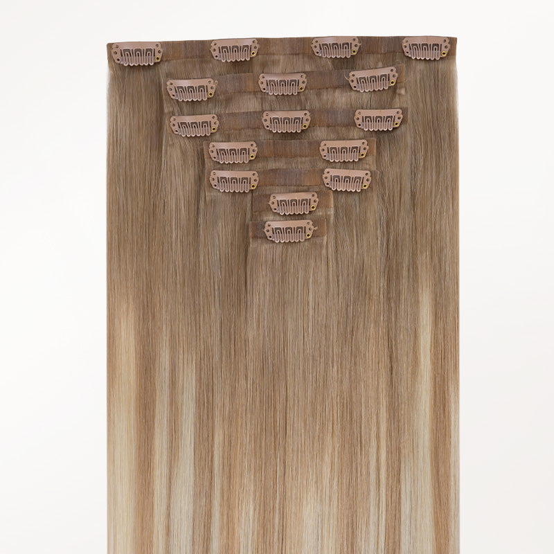 Natural Blonde Balayage (18ET90A) Invisi Edge Seamless Clip-Ins (140g-160g)