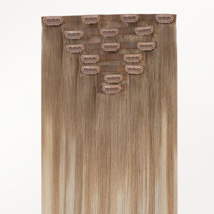 Natural Blonde Balayage (18ET90A) Invisi Edge Seamless Clip-Ins (140g-160g)