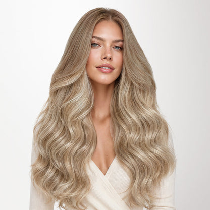 Natural Blonde Balayage (18ET90A) Invisi Edge Seamless Clip-Ins (140g-160g)
